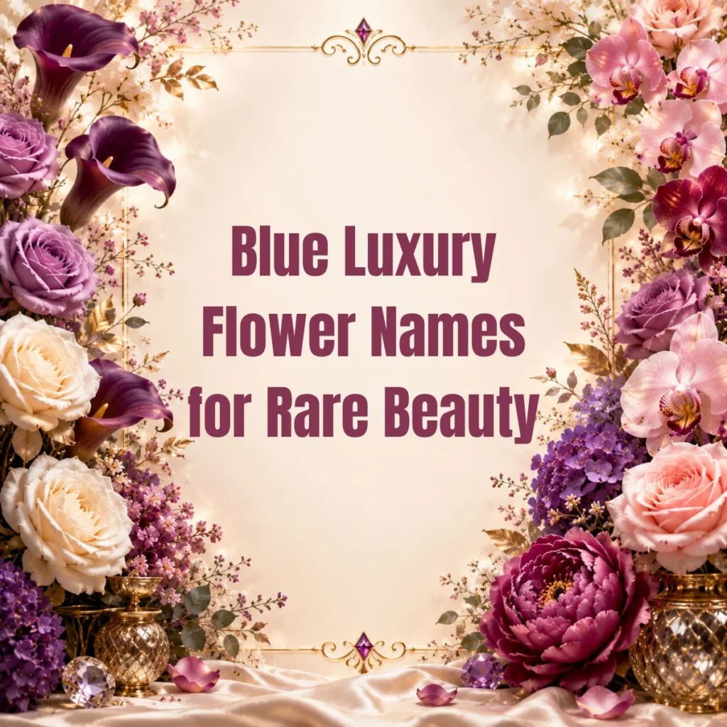 Blue Luxury Flower Names for Rare Beauty