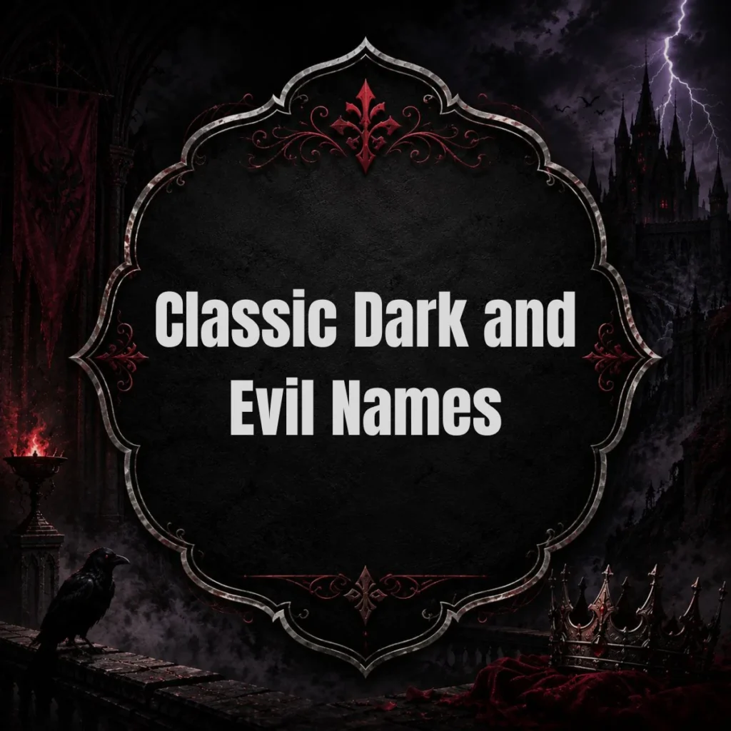 Classic Dark and Evil Names