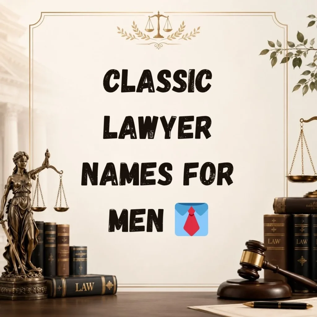 Classic Lawyer Names for Men 👔