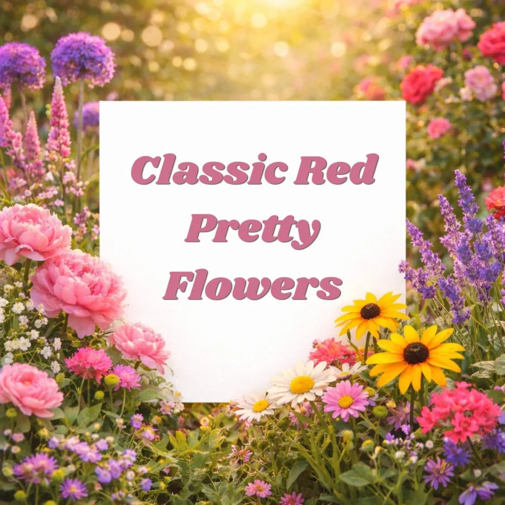 Classic Red Pretty Flowers