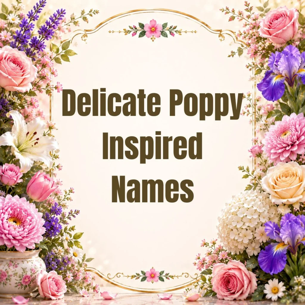 Delicate Poppy Inspired Names