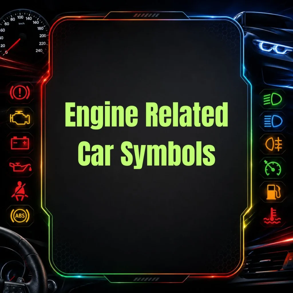 Engine Related Car Symbols