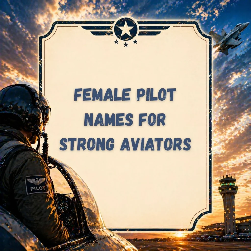Female Pilot Names for Strong Aviators