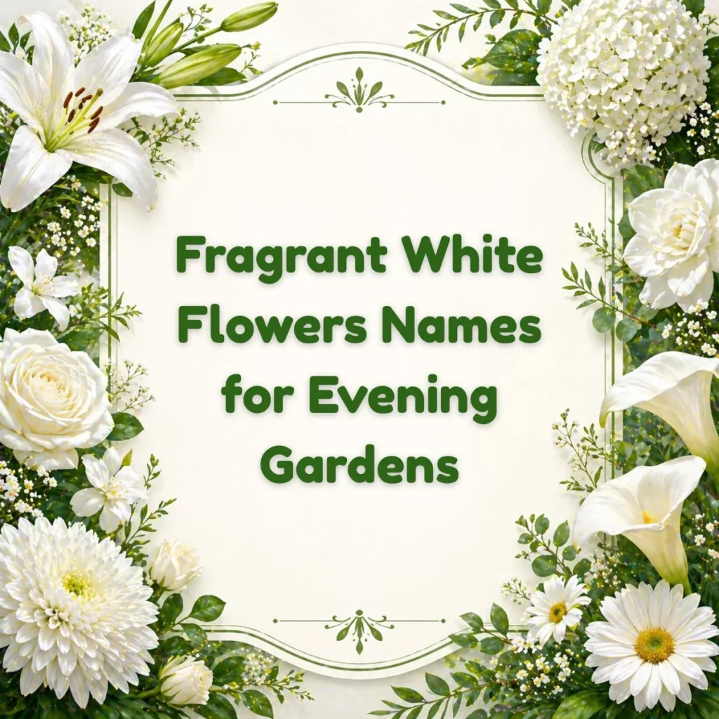 Fragrant White Flowers Names for Evening Gardens