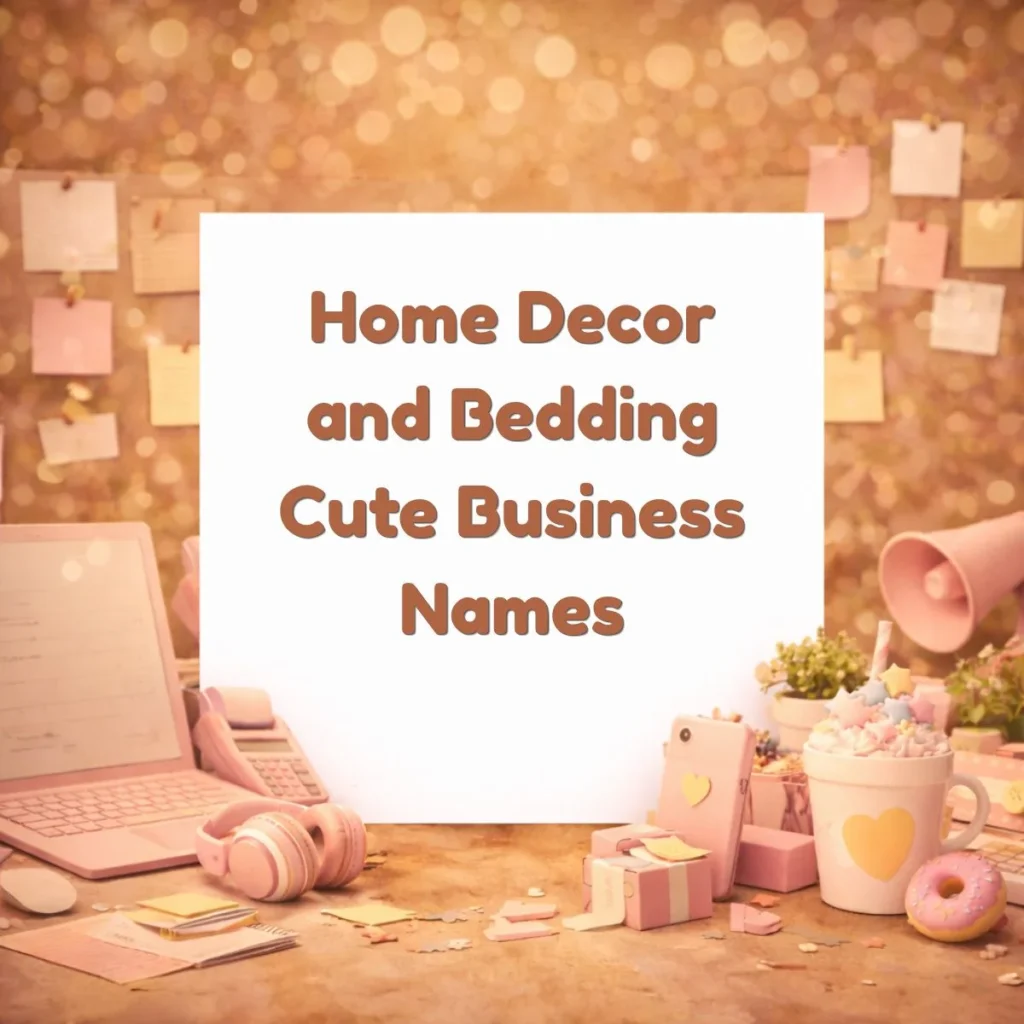 Home Decor and Bedding Cute Business Names