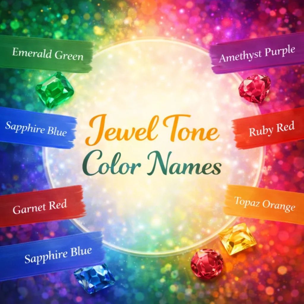 Jewel Tone Color Names