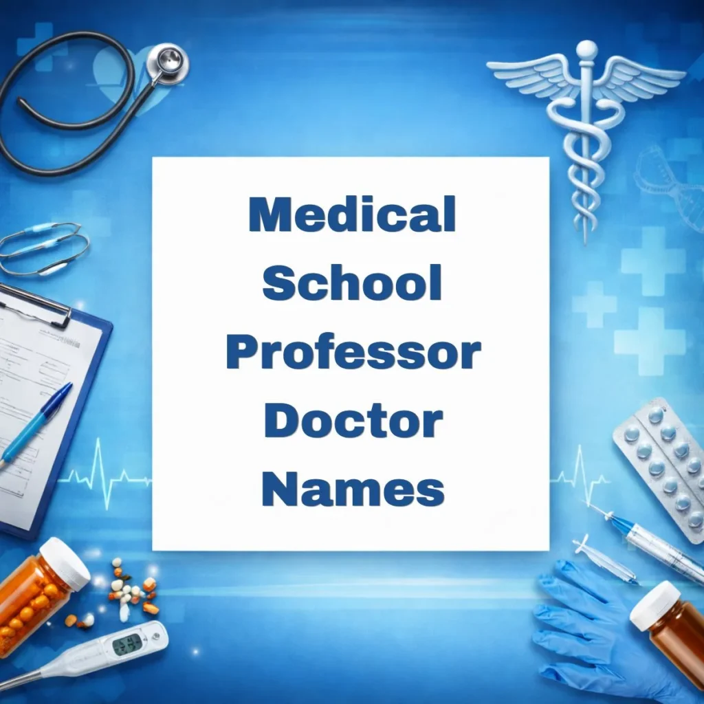 Medical School Professor Doctor Names