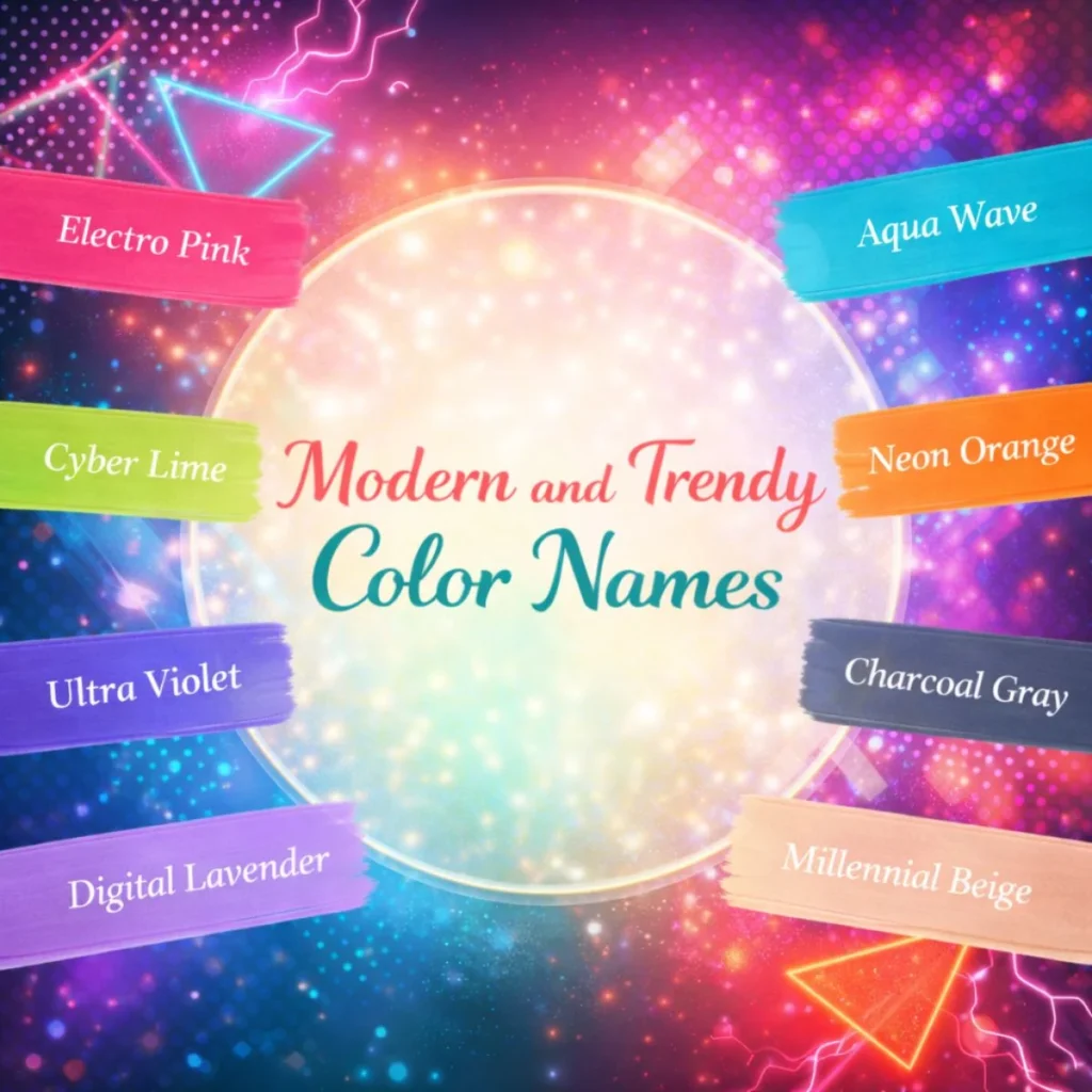 Modern and Trendy Color Names