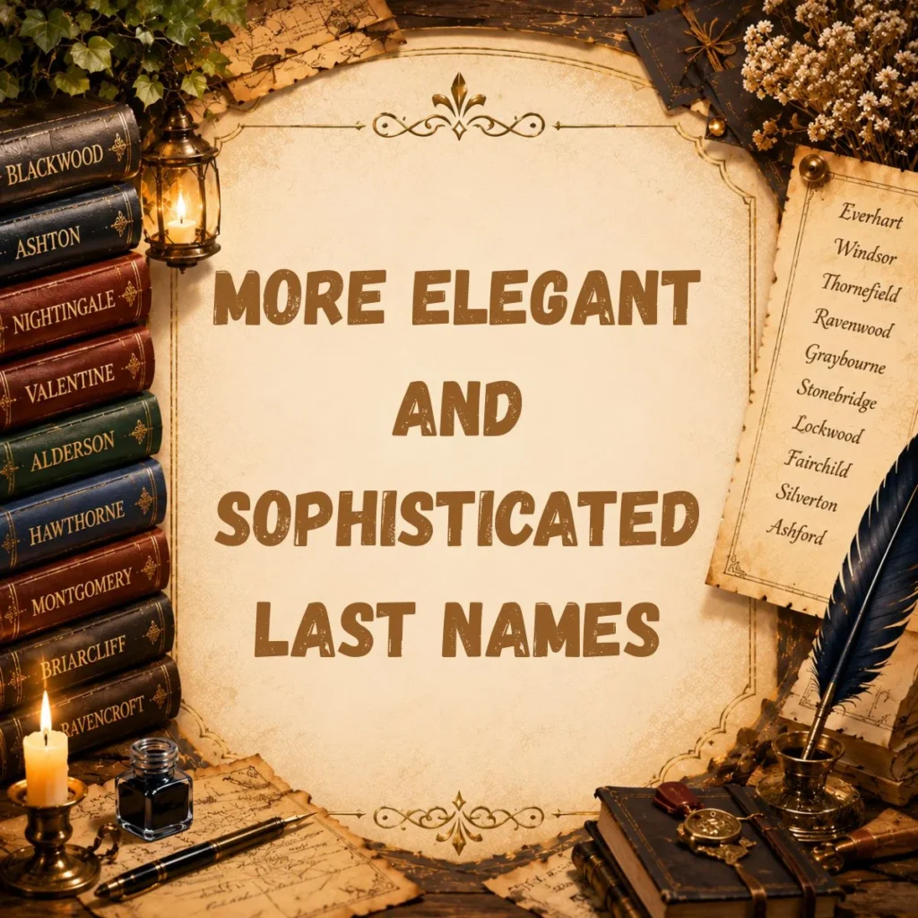 More Elegant and Sophisticated Last Names