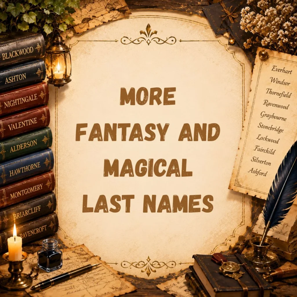 More Fantasy and Magical Last Names