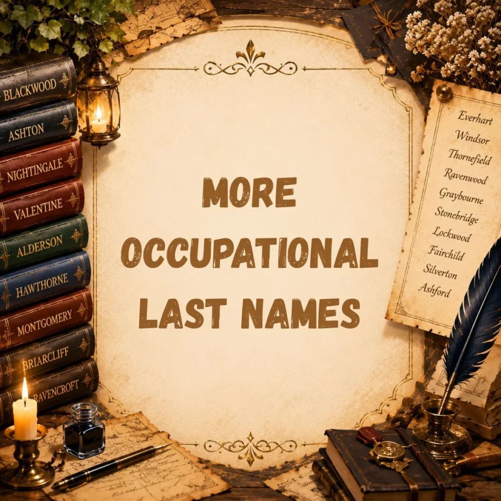 More Occupational Last Names