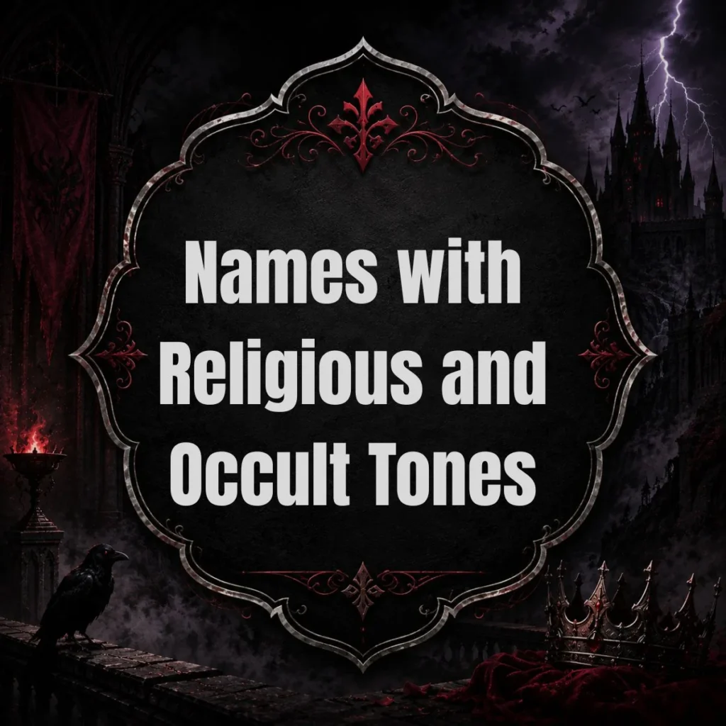 Names with Religious and Occult Tones