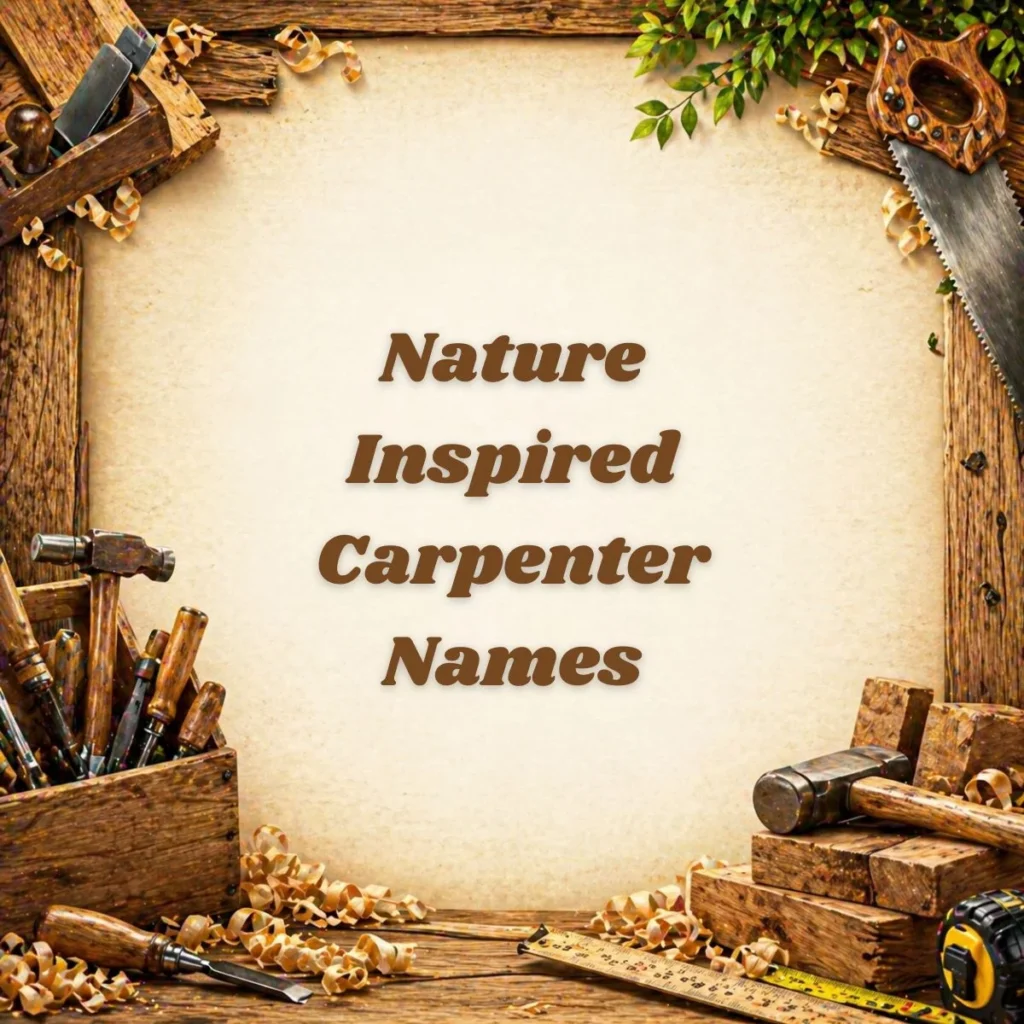 Nature Inspired Carpenter Names