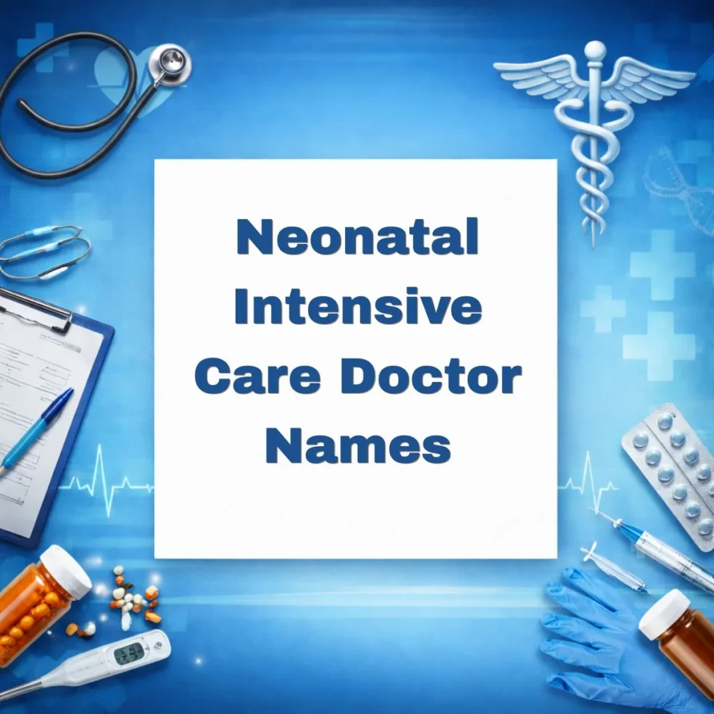 Neonatal Intensive Care Doctor Names
