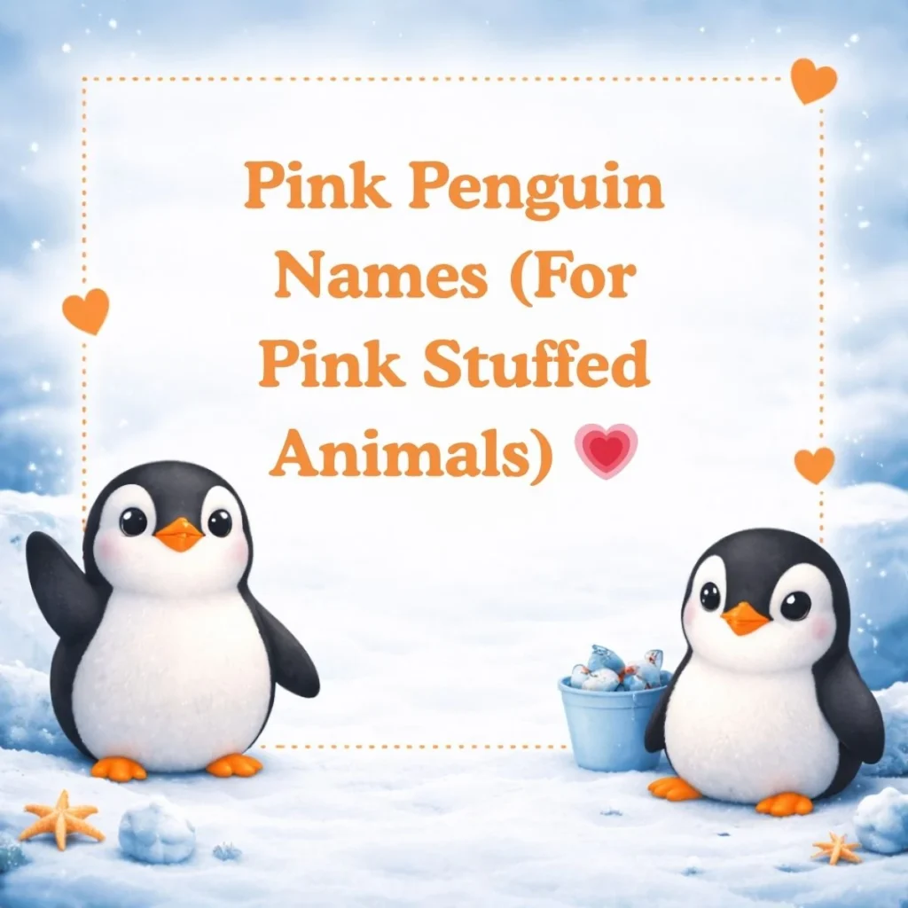 Pink Penguin Names (For Pink Stuffed Animals) 💗