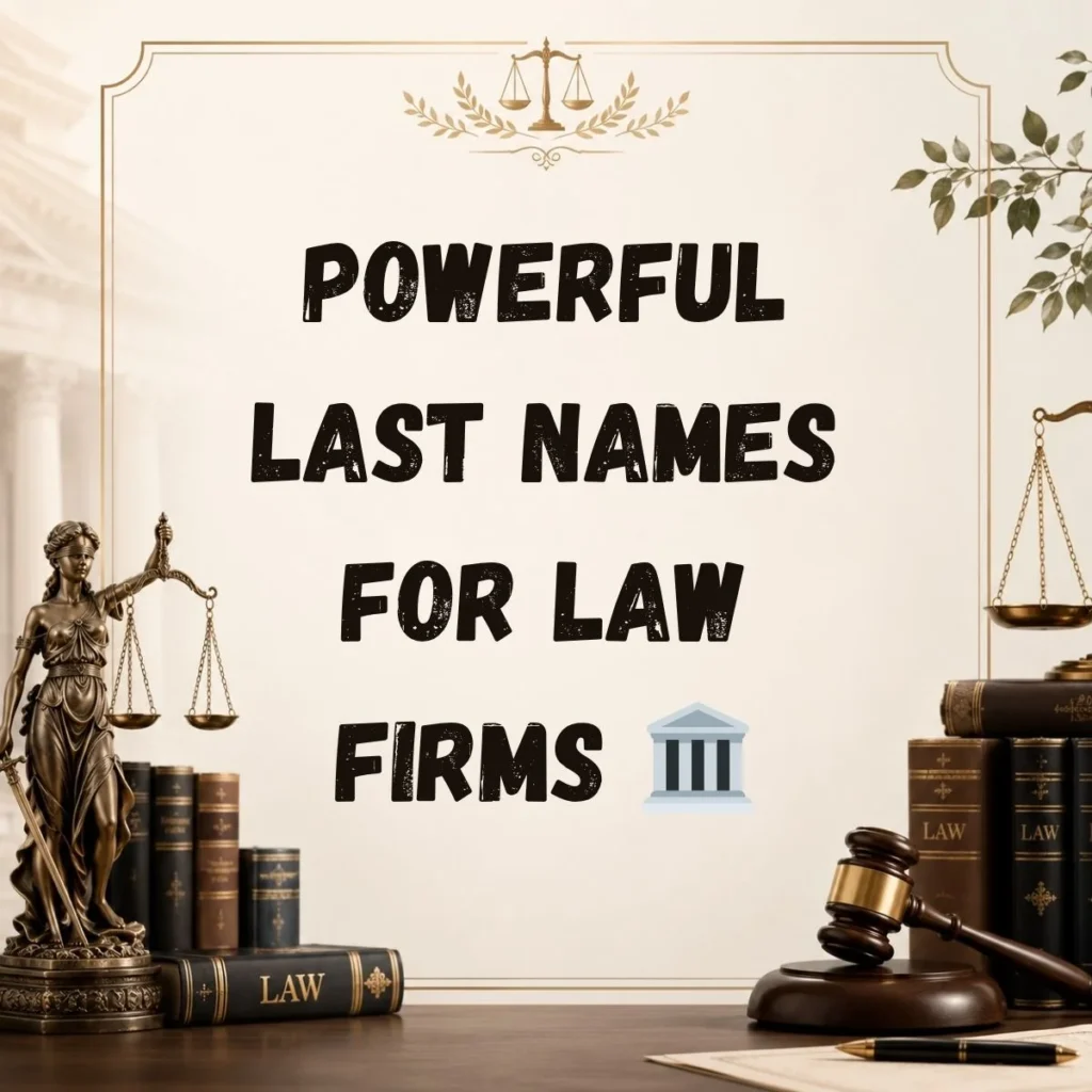 Powerful Last Names for Law Firms 🏛️