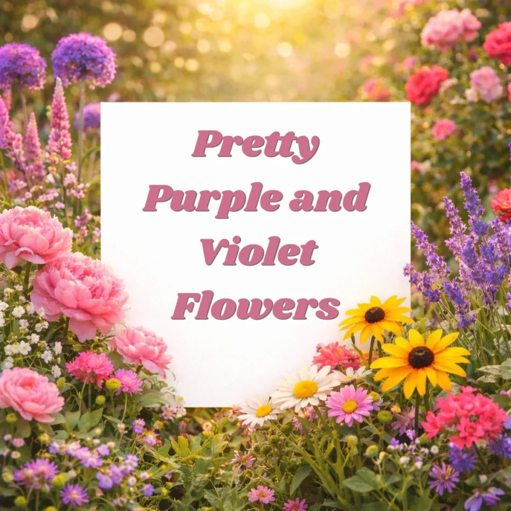 Pretty Purple and Violet Flowers