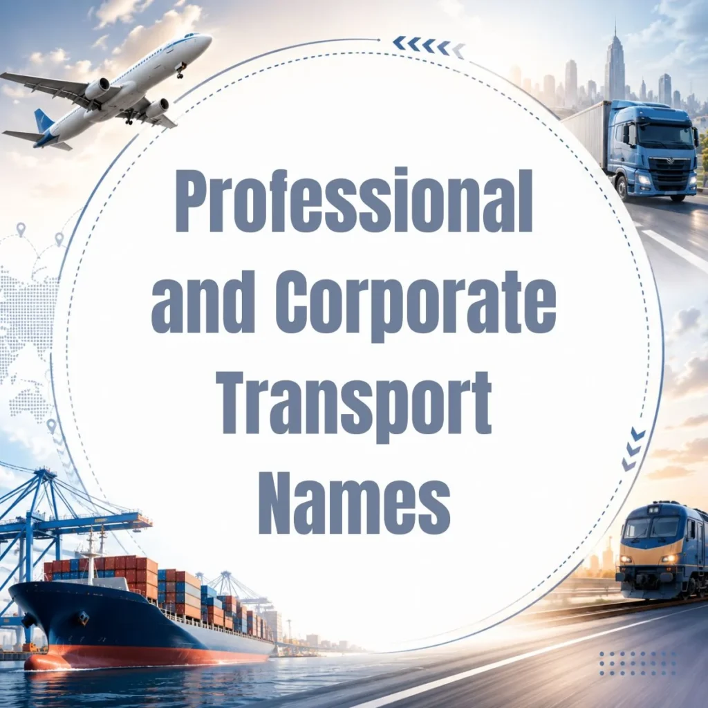 Professional and Corporate Transport Names