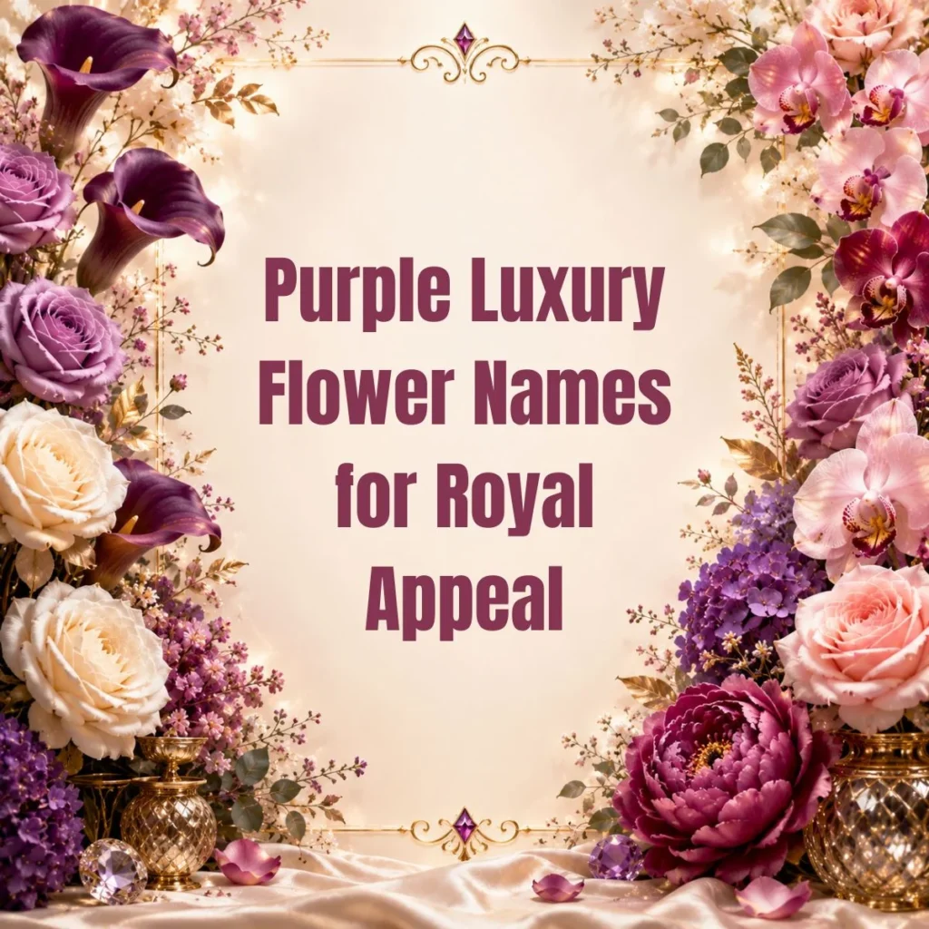 Purple Luxury Flower Names for Royal Appeal