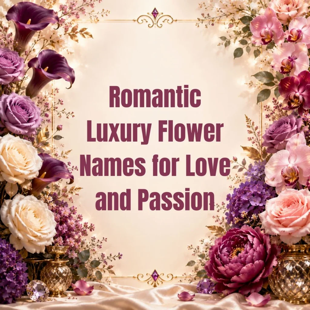 Romantic Luxury Flower Names for Love and Passion