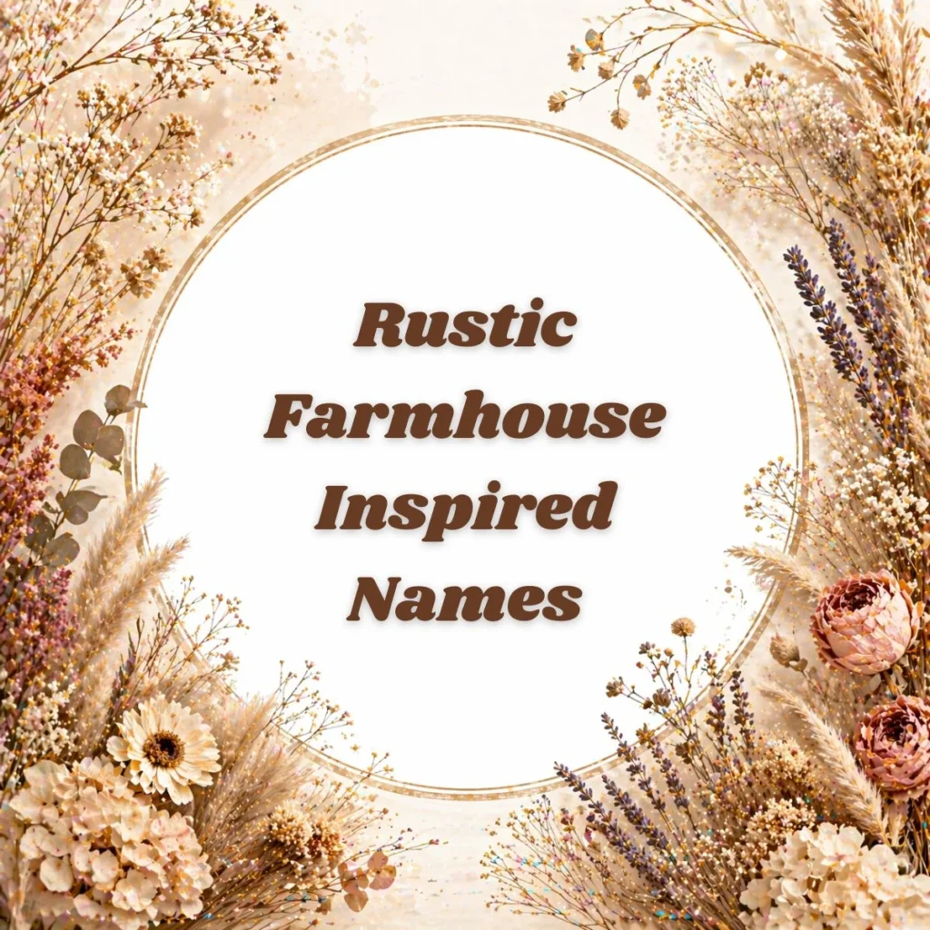 Rustic Farmhouse Inspired Names