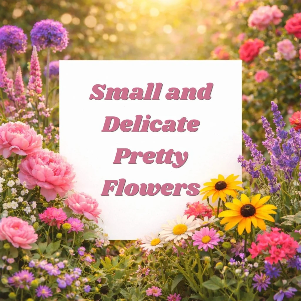 Small and Delicate Pretty Flowers