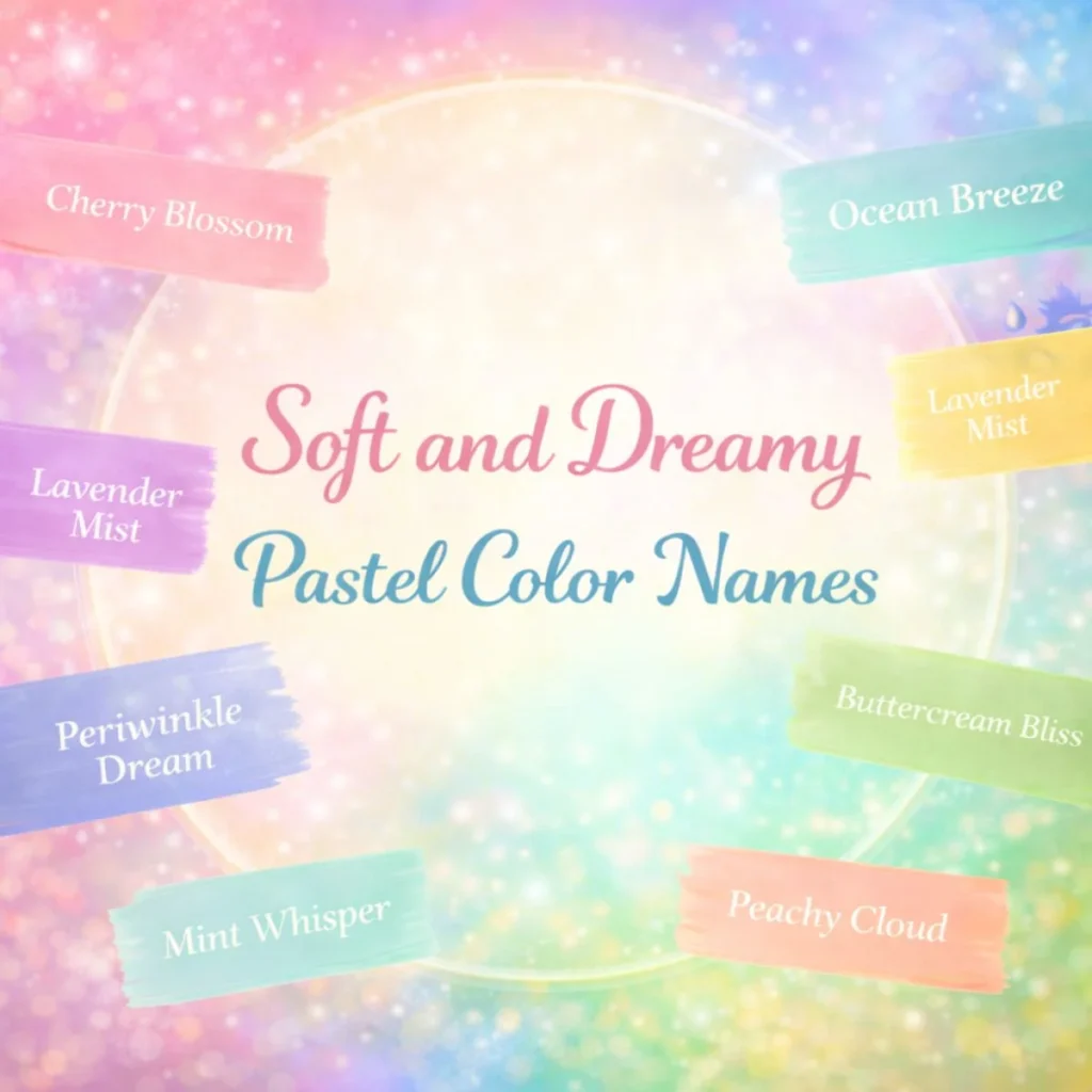 Soft and Dreamy Pastel Color Names