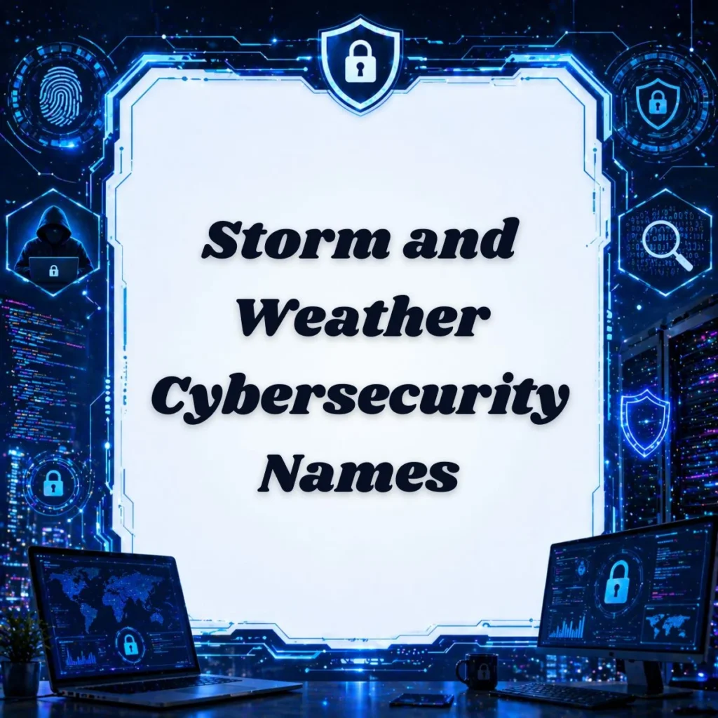 Storm and Weather Cybersecurity Names