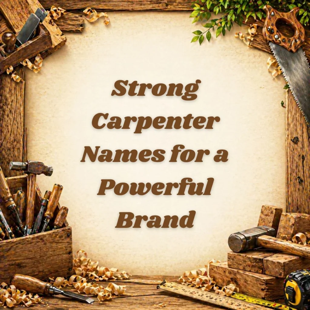 Strong Carpenter Names for a Powerful Brand