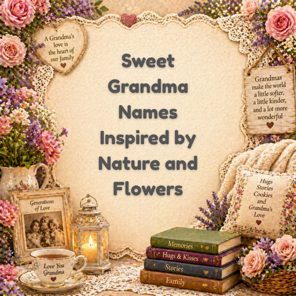 Sweet Grandma Names Inspired by Nature and Flowers