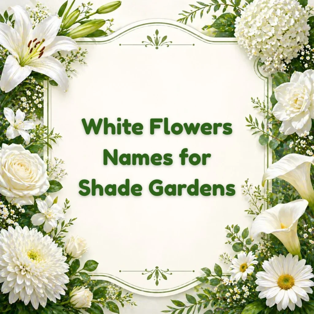 White Flowers Names for Shade Gardens