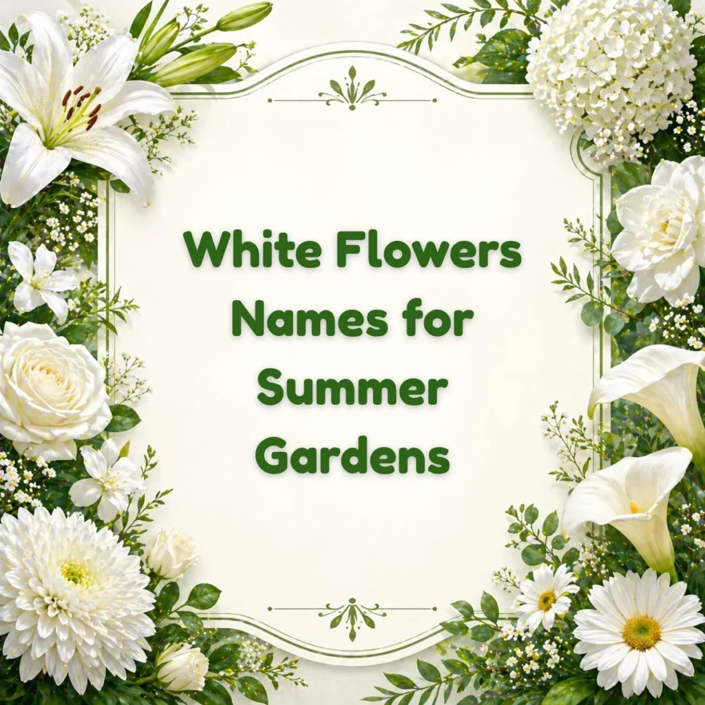 White Flowers Names for Summer Gardens