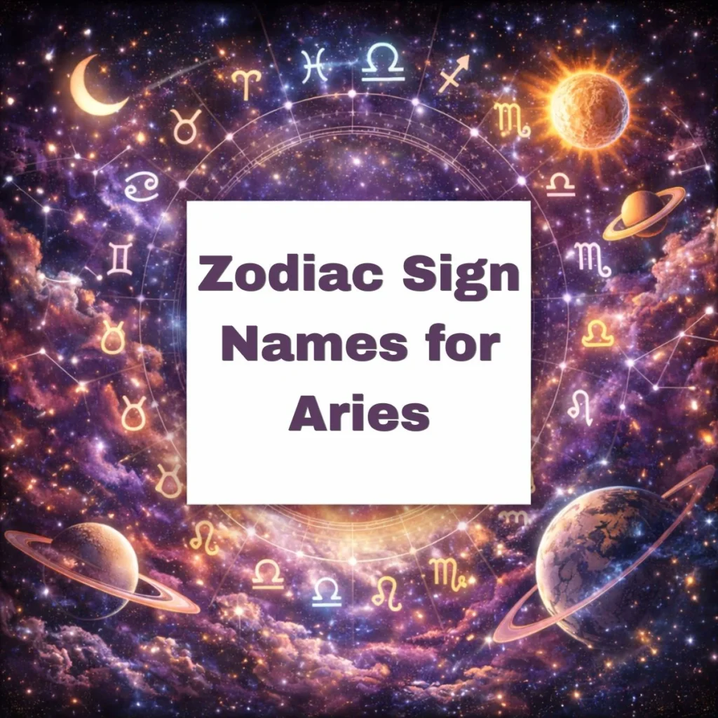 Zodiac Sign Names for Aries