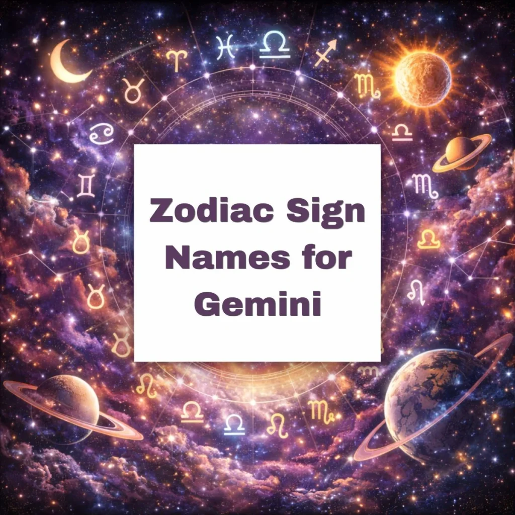 Zodiac Sign Names for Gemini