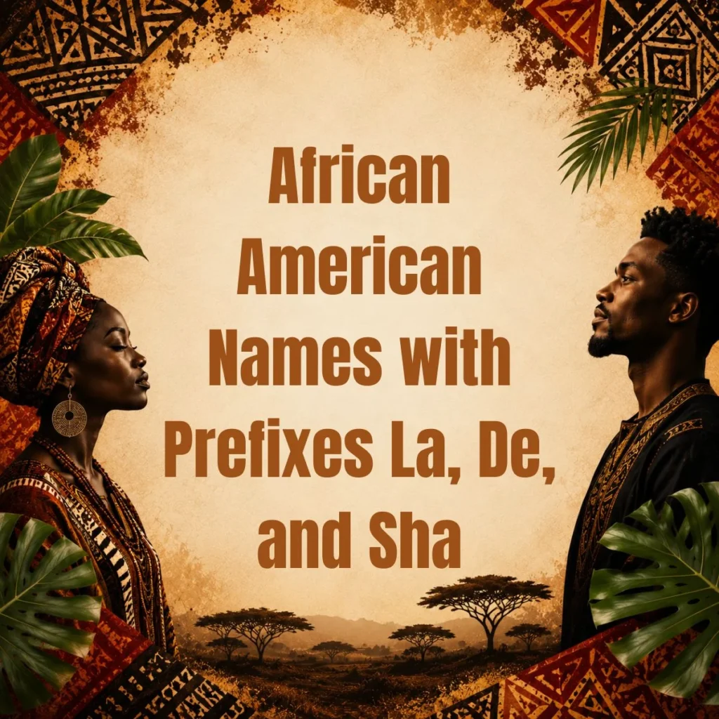 African American Names with Prefixes La, De, and Sha