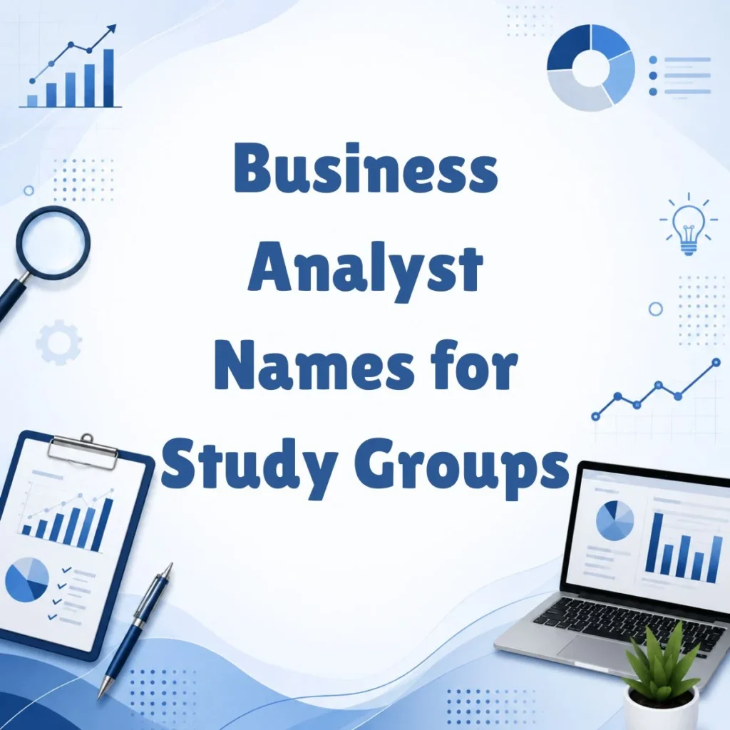 Business Analyst Names for Study Groups