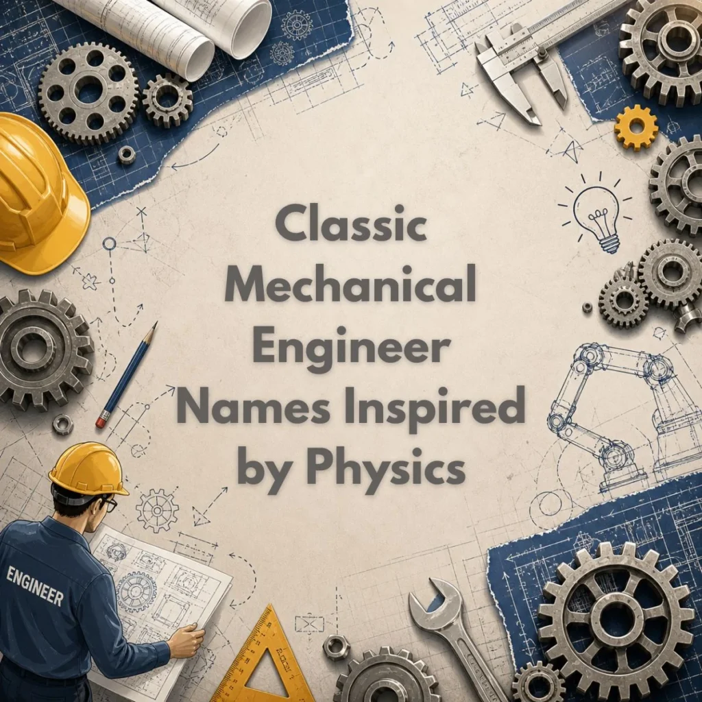 Classic Mechanical Engineer Names Inspired by Physics