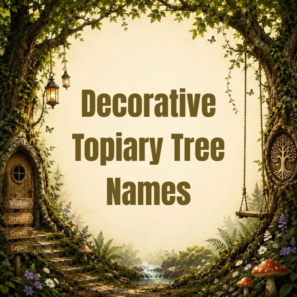 Decorative Topiary Tree Names