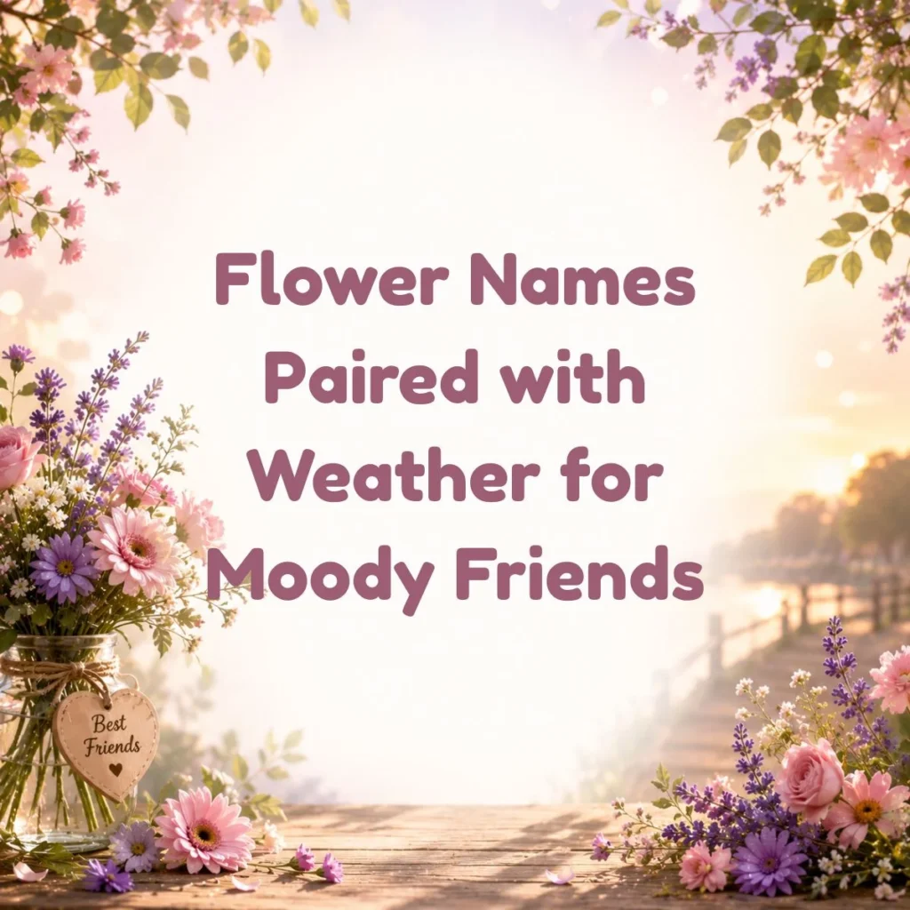 Flower Names Paired with Weather for Moody Friends