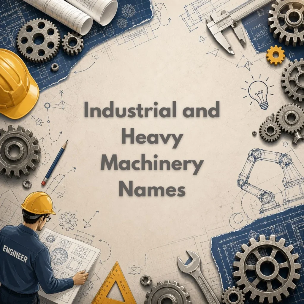 Industrial and Heavy Machinery Names