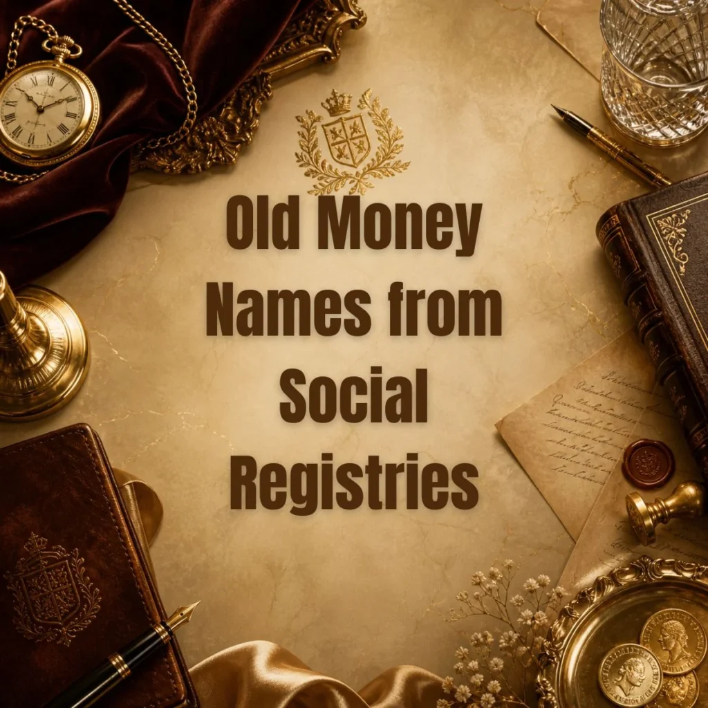Old Money Names from Social Registries