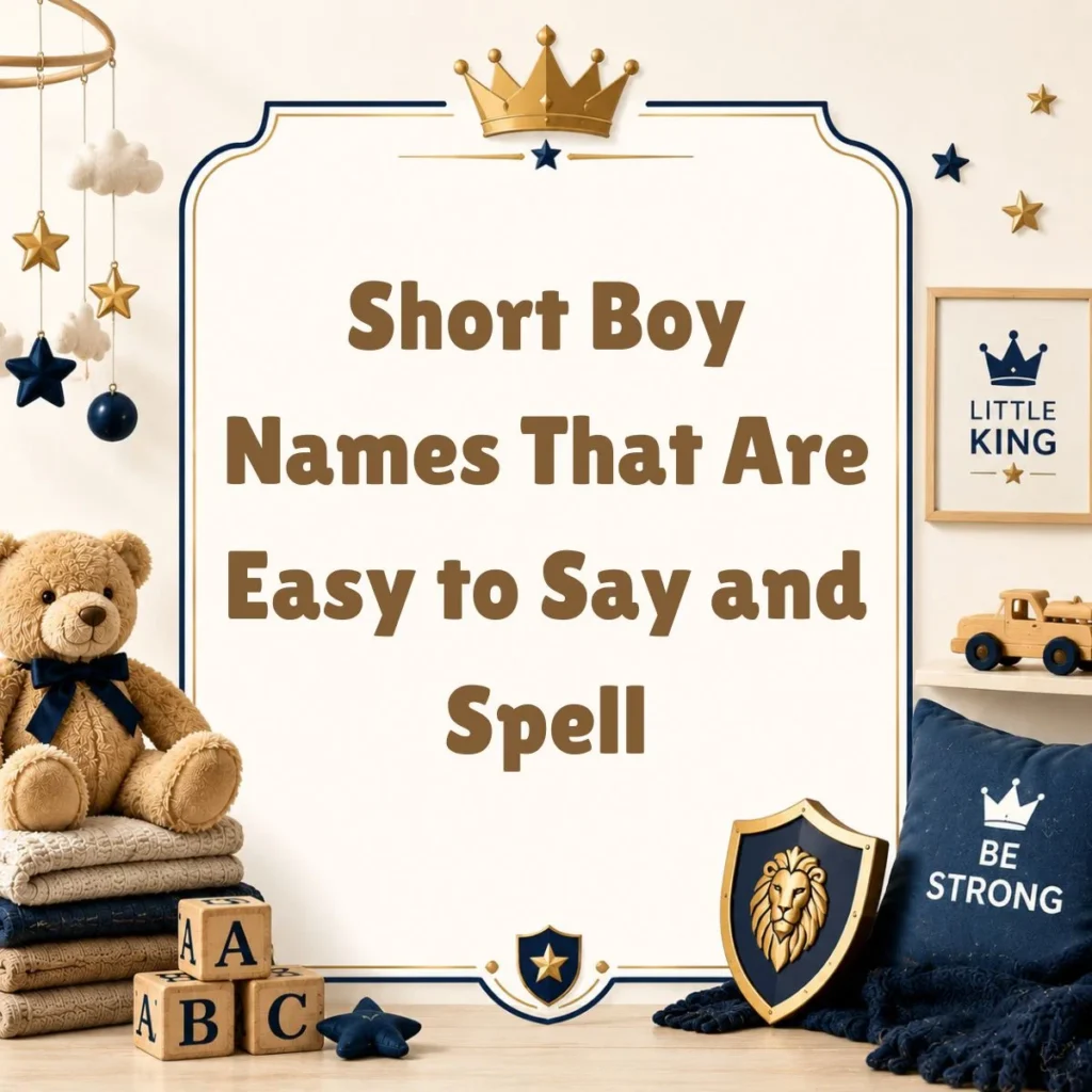 Short Boy Names That Are Easy to Say and Spell