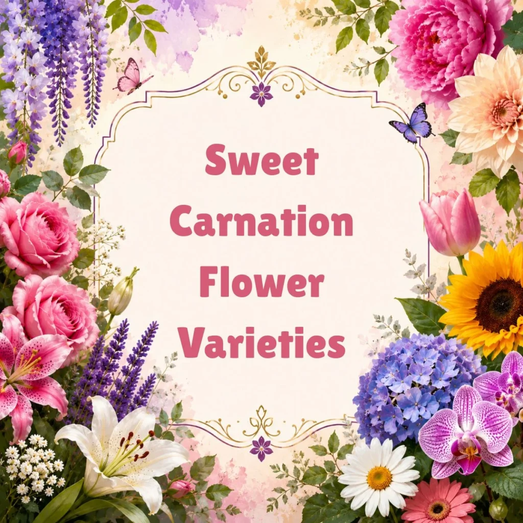 Sweet Carnation Flower Varieties