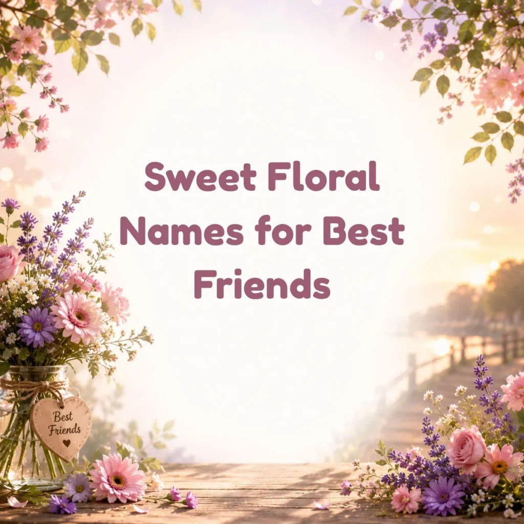Sweet Floral Names for Best Friends