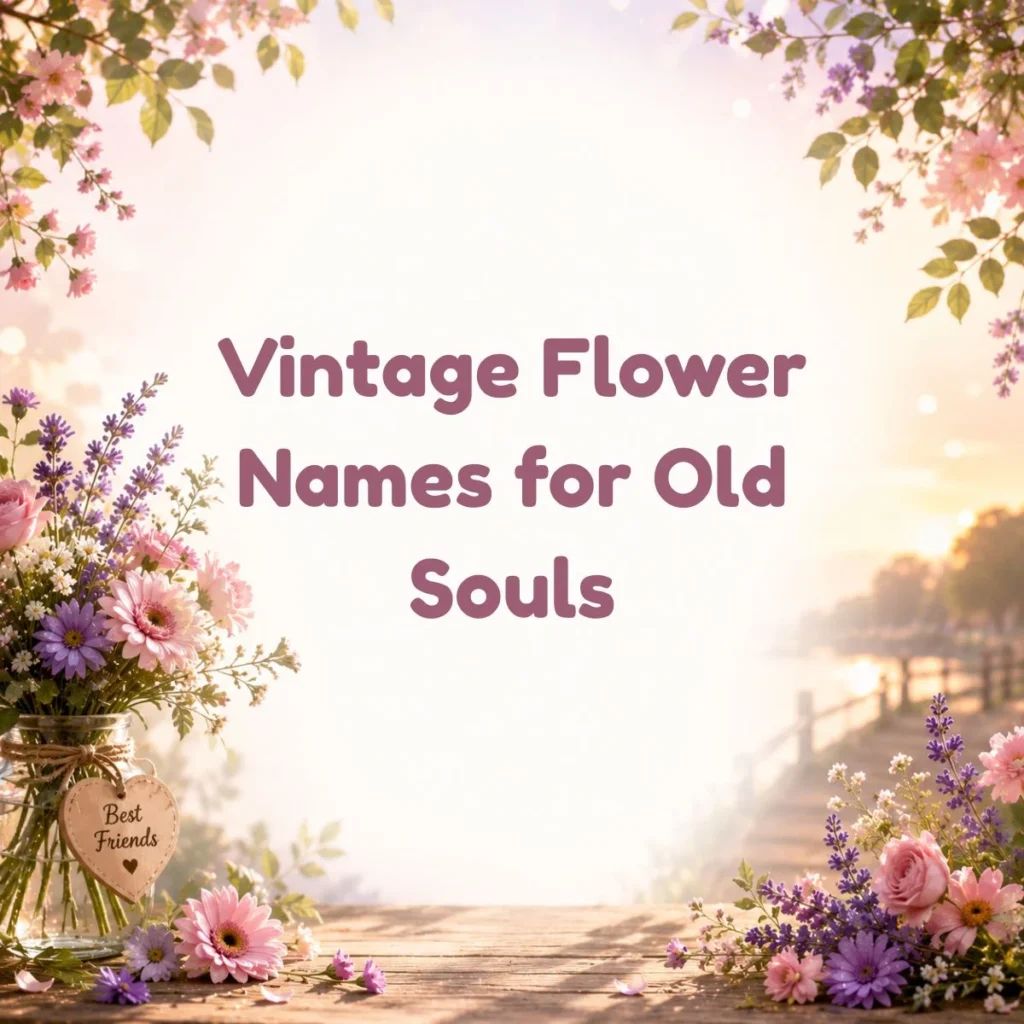 Vintage Flower Names for Old Souls