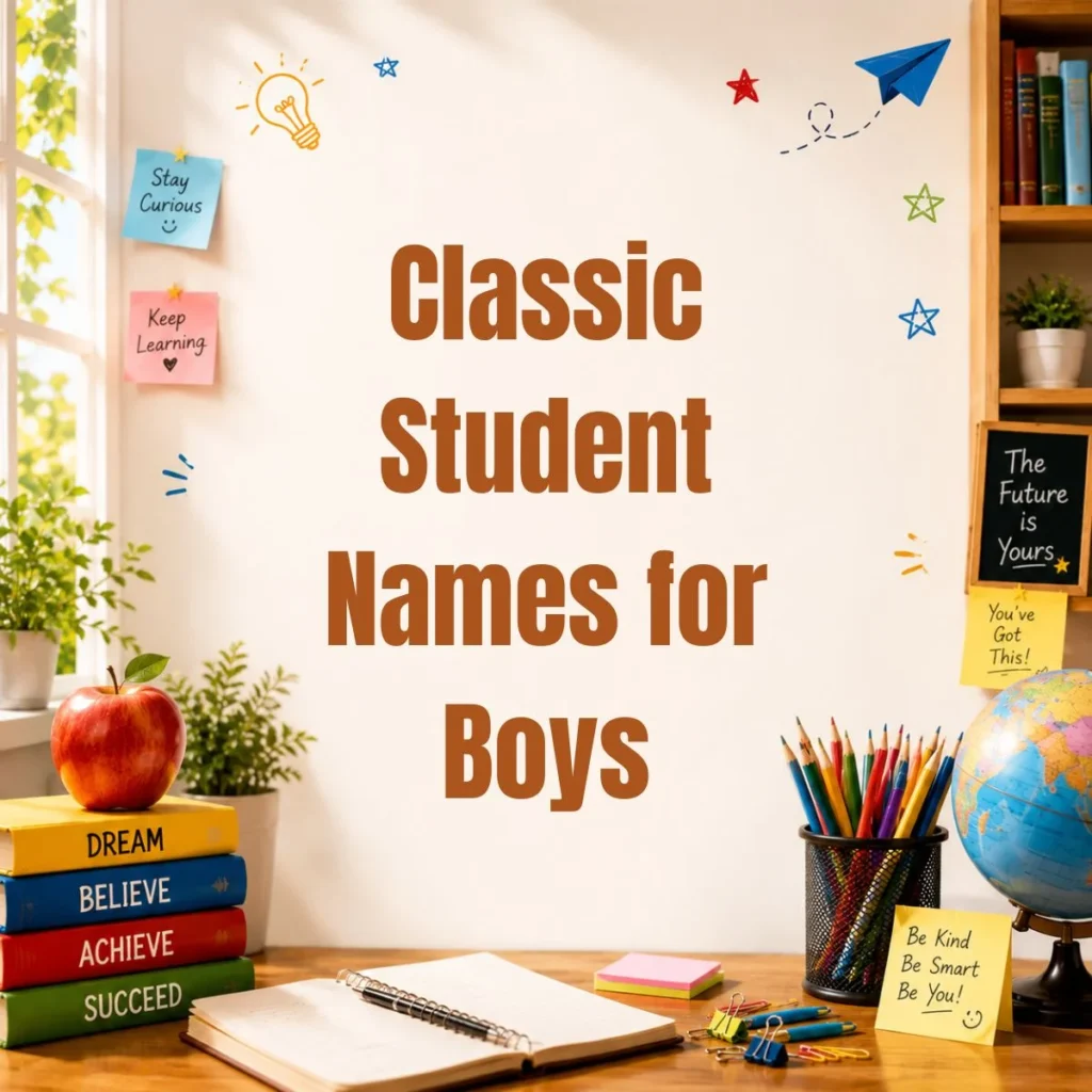 Classic Student Names for Boys