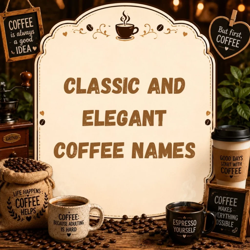 Classic and Elegant Coffee Names