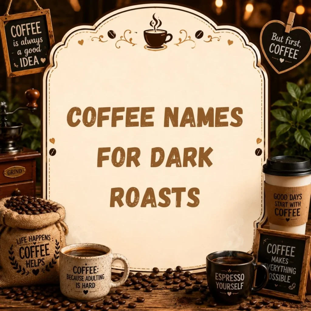 Coffee Names for Dark Roasts