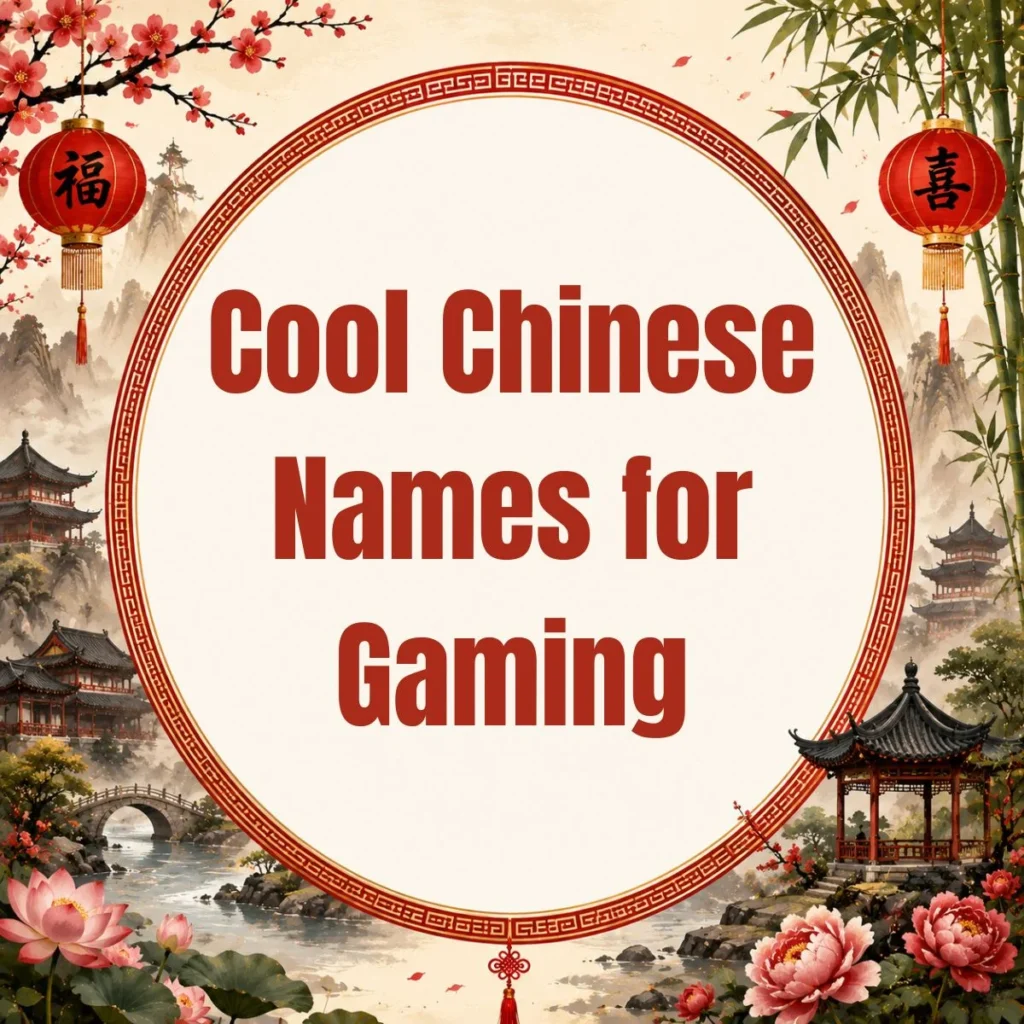Cool Chinese Names for Gaming