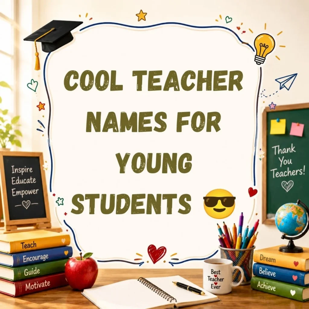 Cool Teacher Names for Young Students 😎